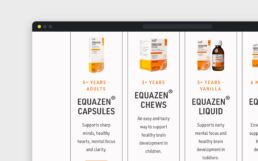 Equazen product range, detail